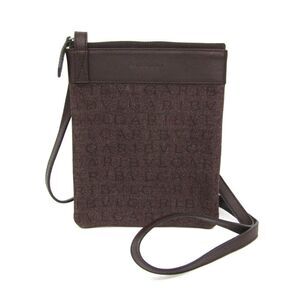 Bvlgari Logomania Canvas With Leather Brown Denim_Jeans Shoulder Bag Bag